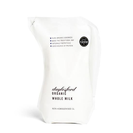 Organic Non-Homogenised Whole Milk 1L