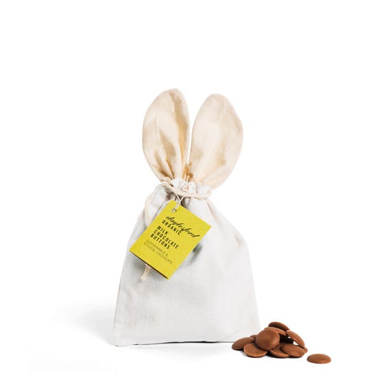 Milk Chocolate Buttons in Rabbit Bag
