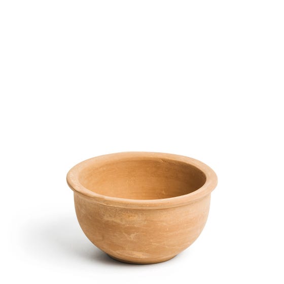 Garden Clay Pot Bowl with Lip