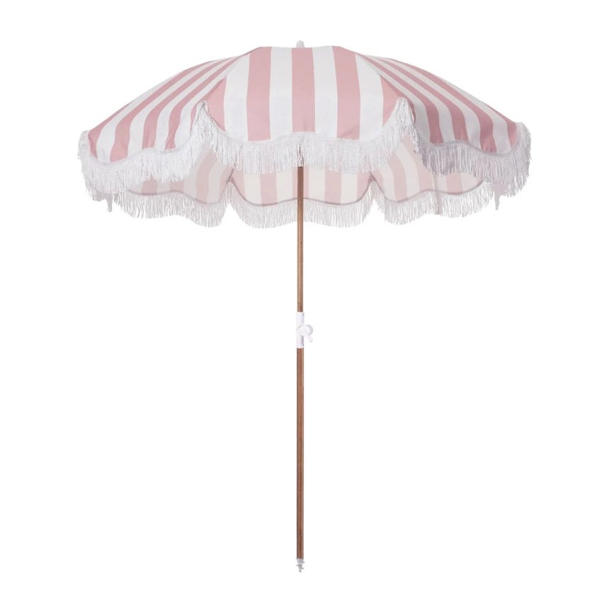 Beach Umbrella Pink Stripe