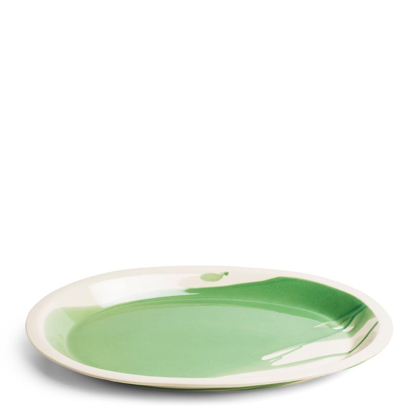 Slip Green Platter