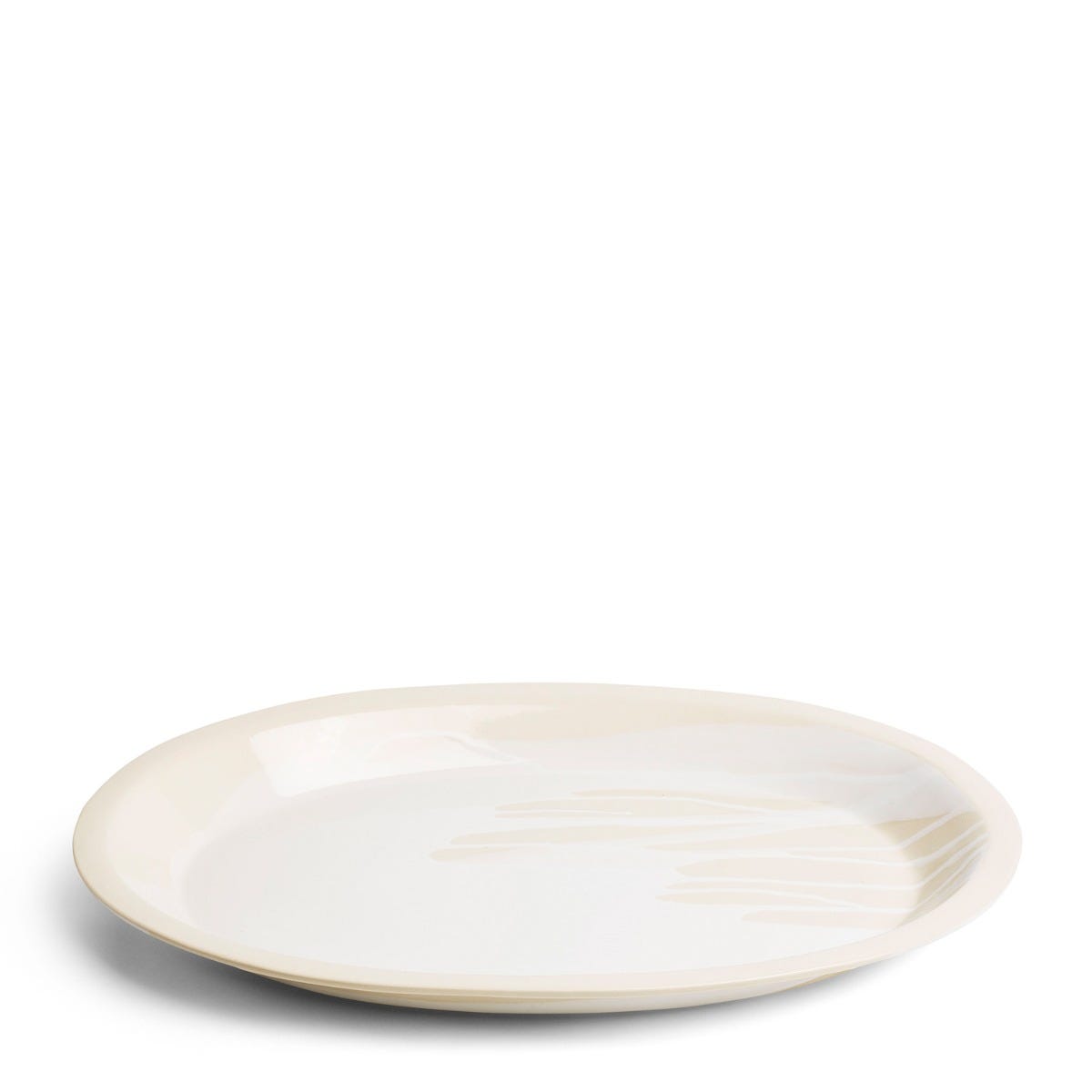 White platter plate top