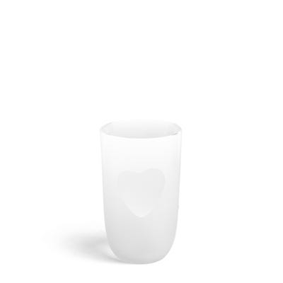 Frosted Heart Tall Tumbler