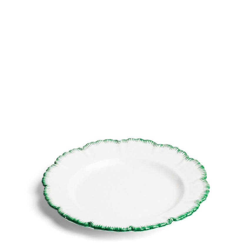 Green Combs Luncheon Plate
