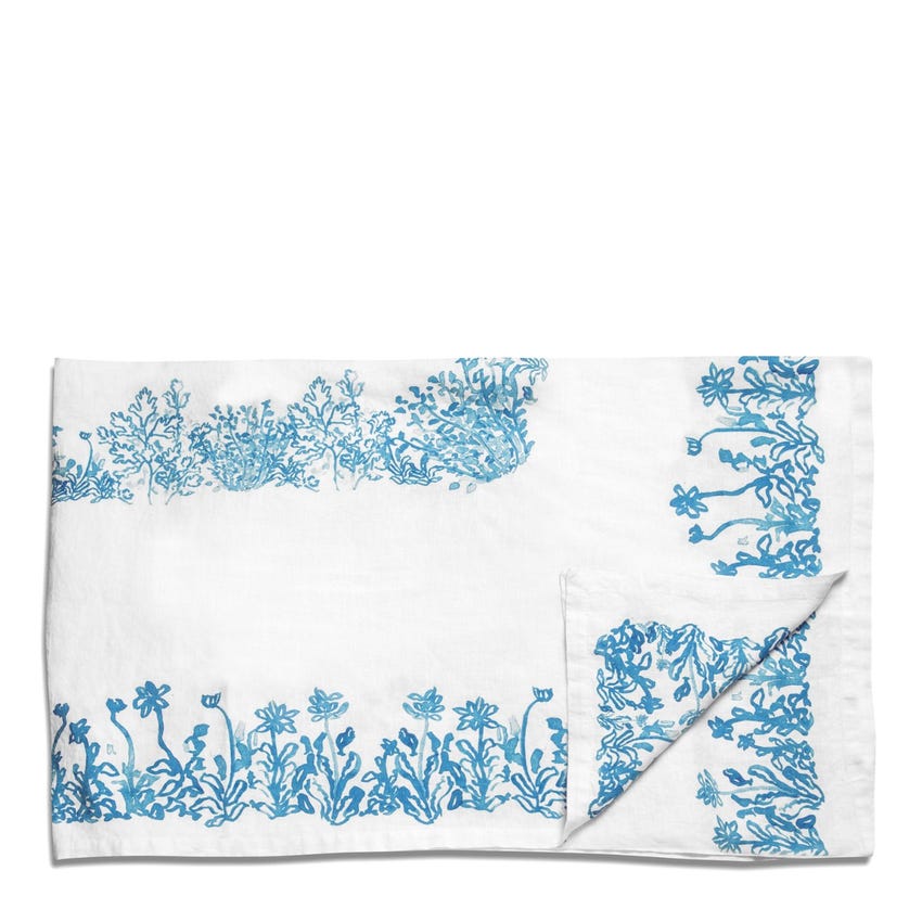 Eden Blue Tablecloth