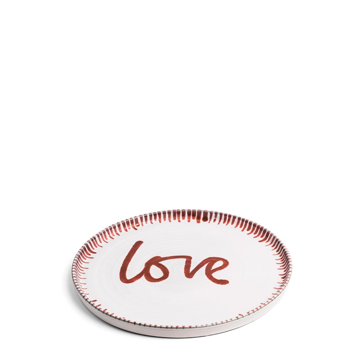 Galley Love Red Side Plate Daylesford Organic