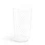Mondrian White Spiral Stripe Vase Tall