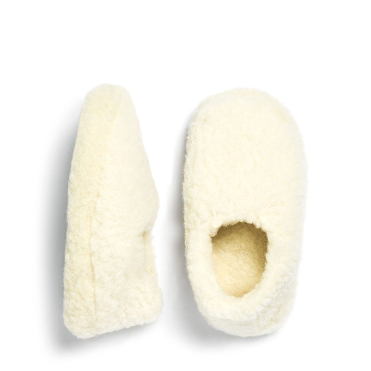 Natural wool slippers deals