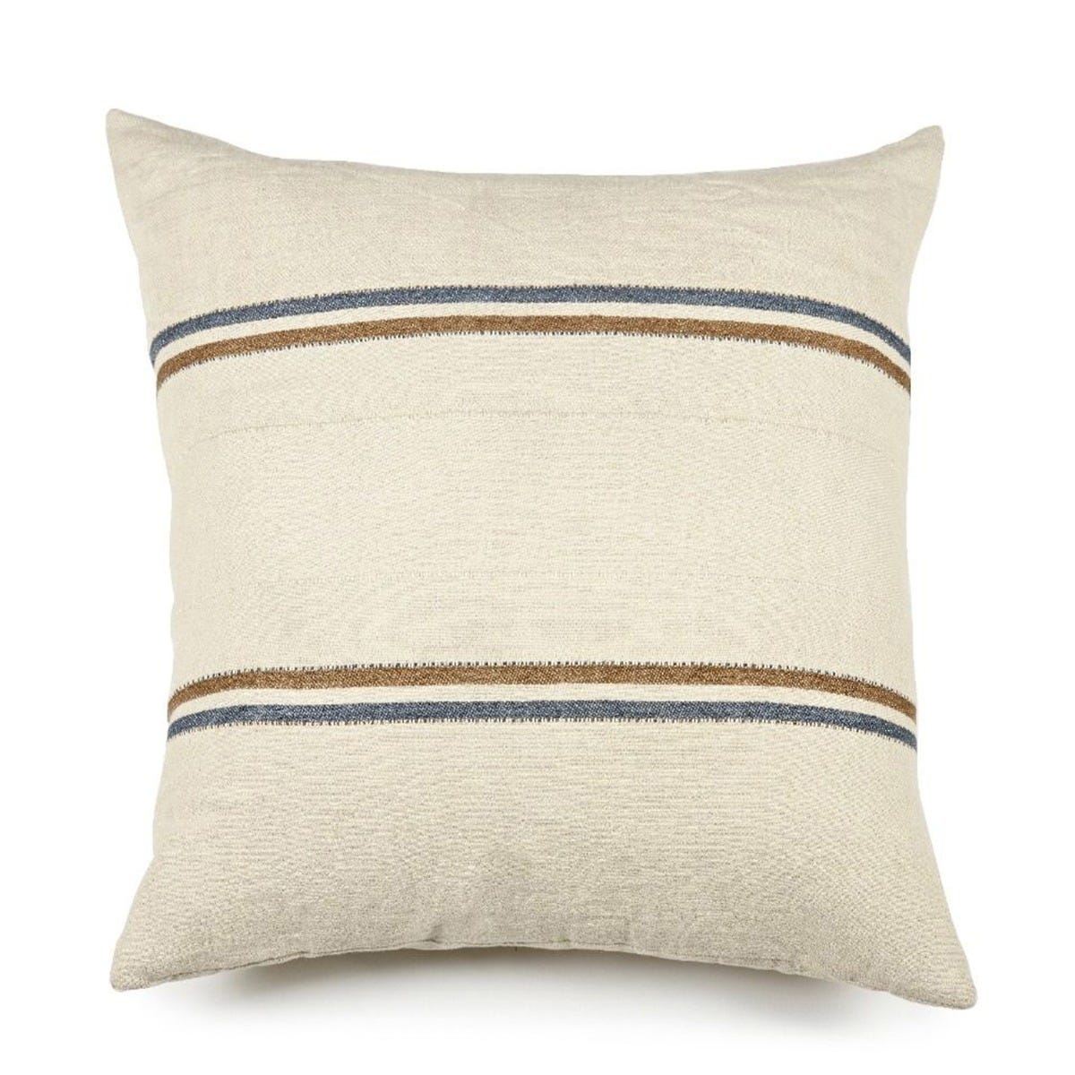 Grey stripe cushion sales
