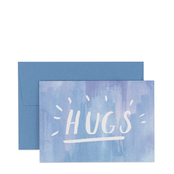 Hugs Blue Card