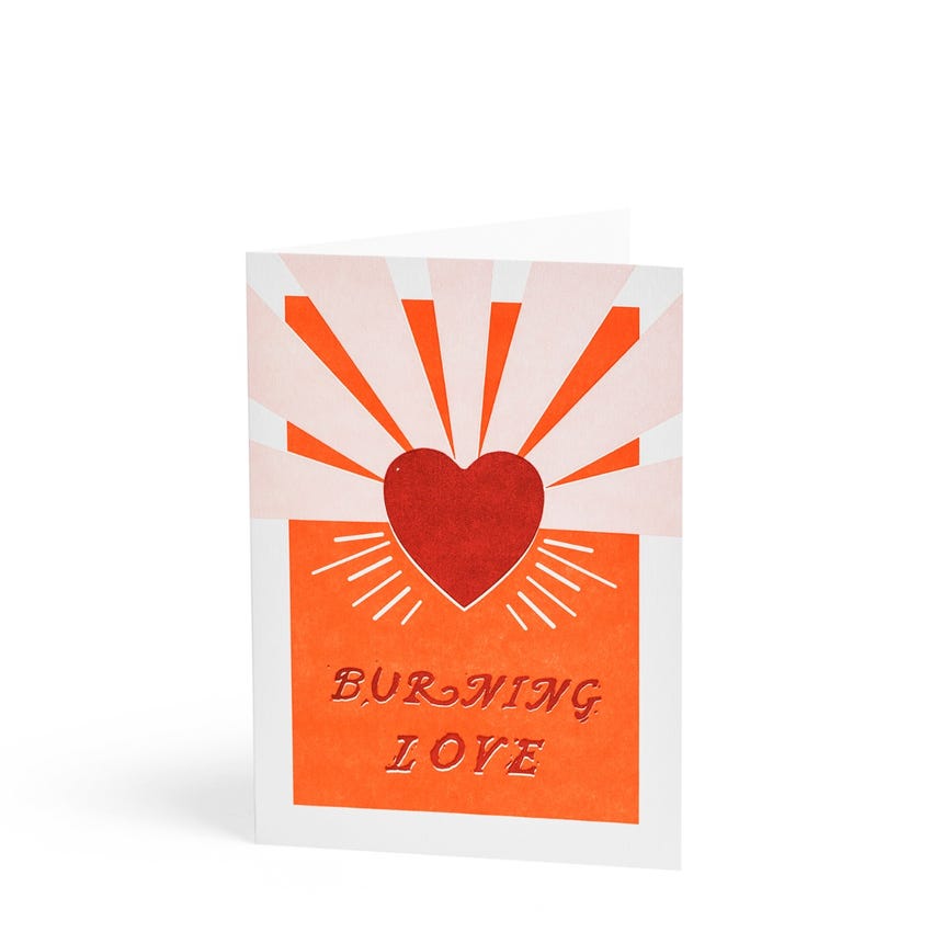 Burning Love Card
