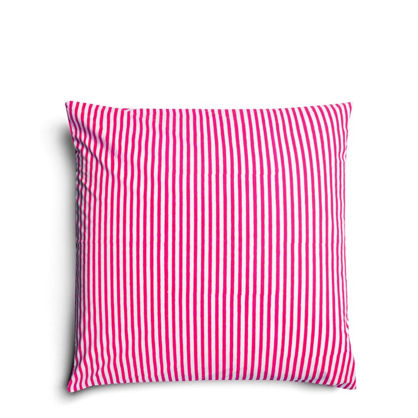 Saunton Pink Stripe Cushion Small 
