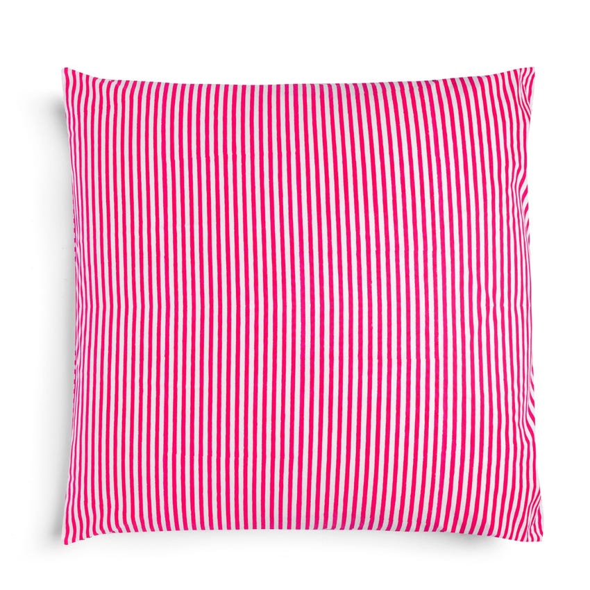 Saunton Pink Stripe Cushion Large
