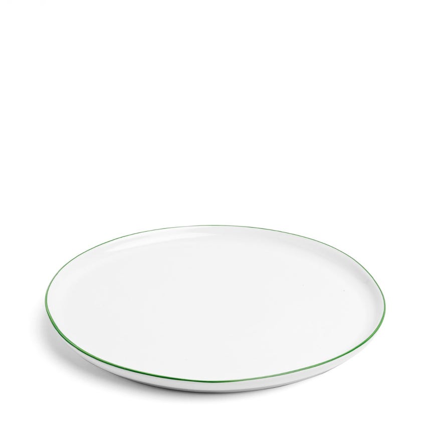 Edge Dinner Plate Dark Green