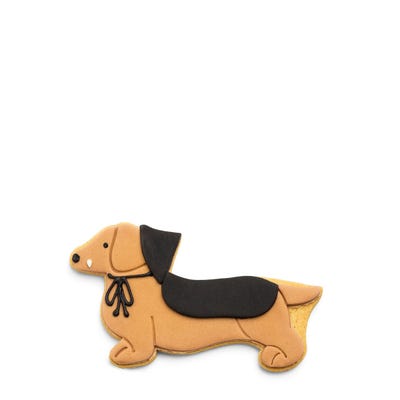 Halloween Sausage Dog Shaped Iced Biscuit 