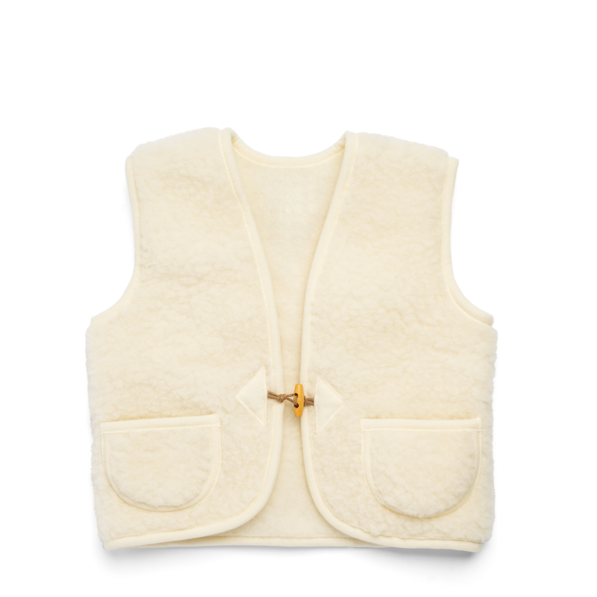 Children s Gilet Natural Wool Daylesford