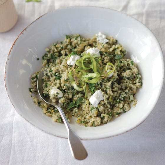 Millet Risotto with Asparagus