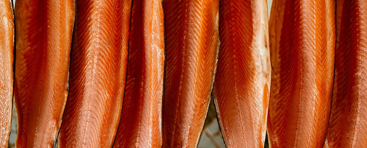 Our organic smoked salmon